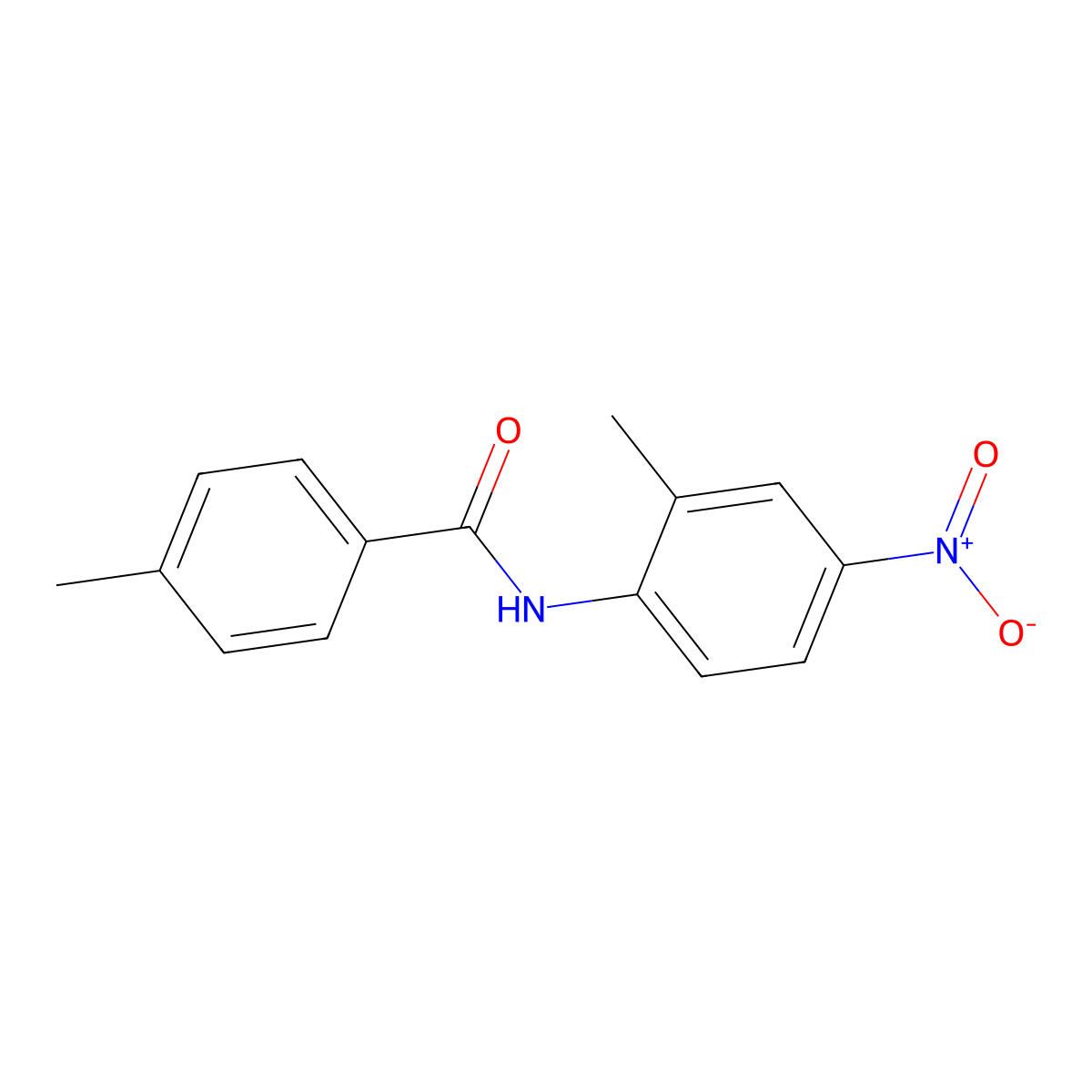 4-methyl-N-(2-methyl-4-nitrophenyl)benzamide molecular structure, CAS 198221-15-7
