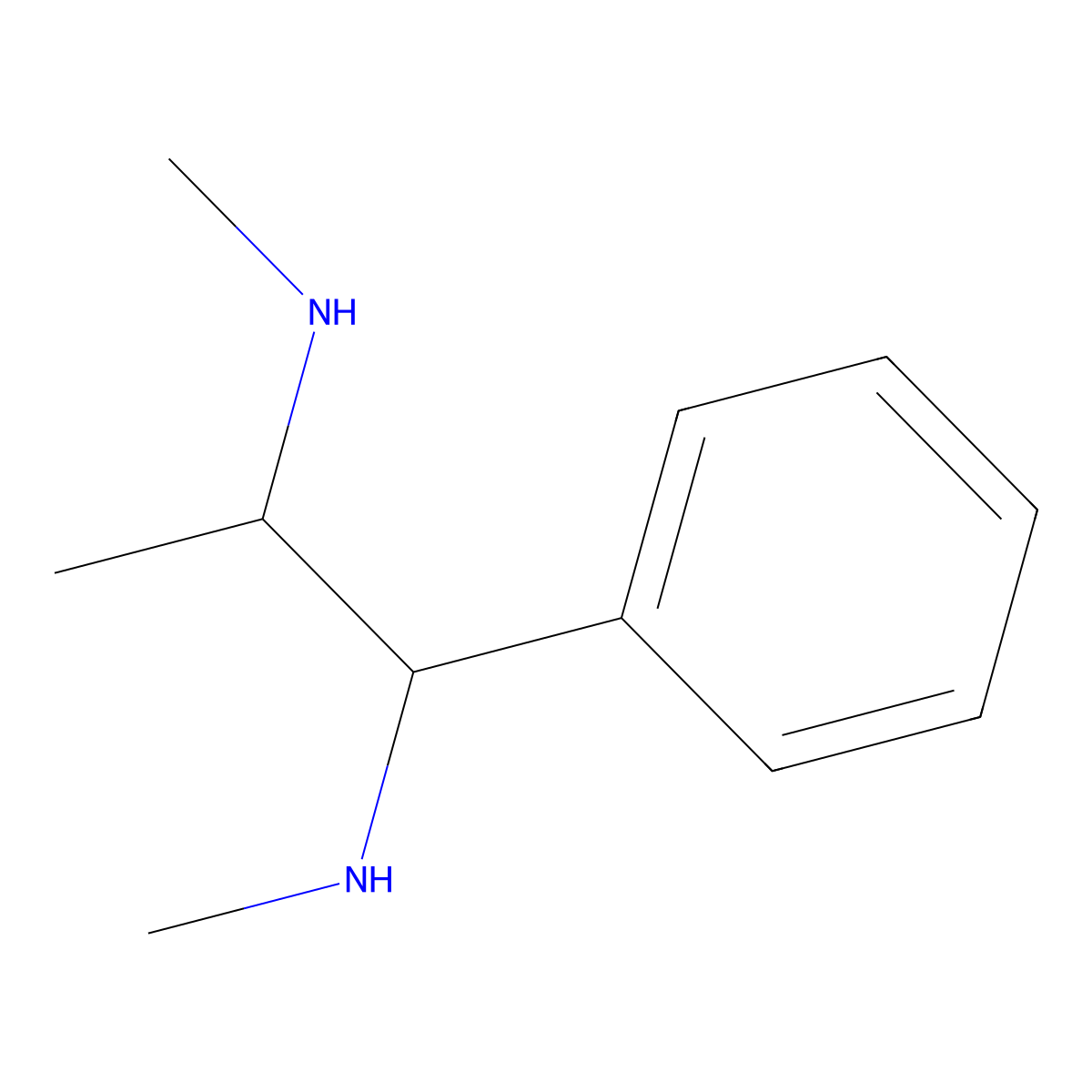 (1R,2S)-N1,N2-dimethyl-1-phenylpropane-1,2-diamine molecular structure, CAS 198221-95-3
