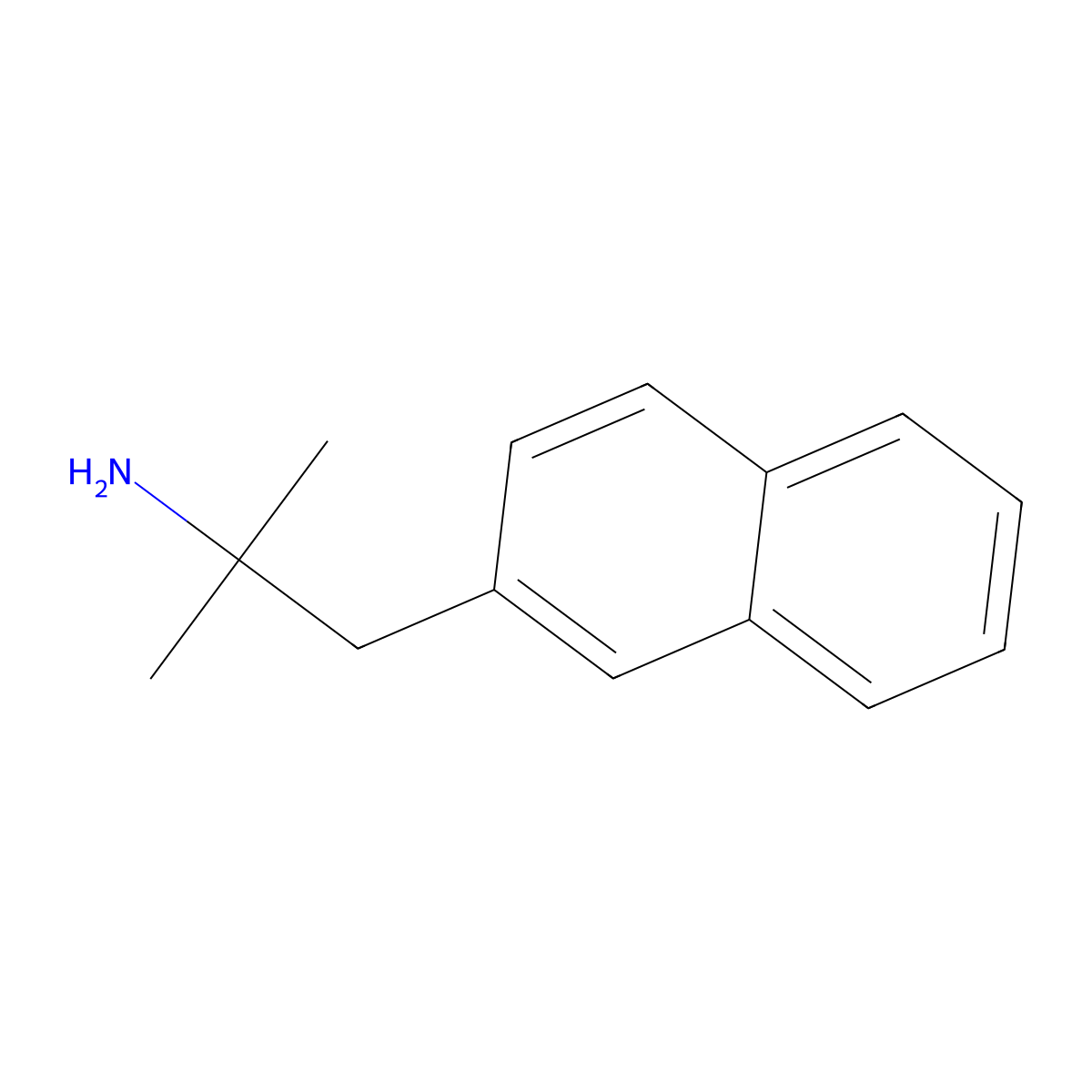 alpha,alpha-Dimethyl-2-naphthaleneethanamine molecular structure, CAS 198226-63-0
