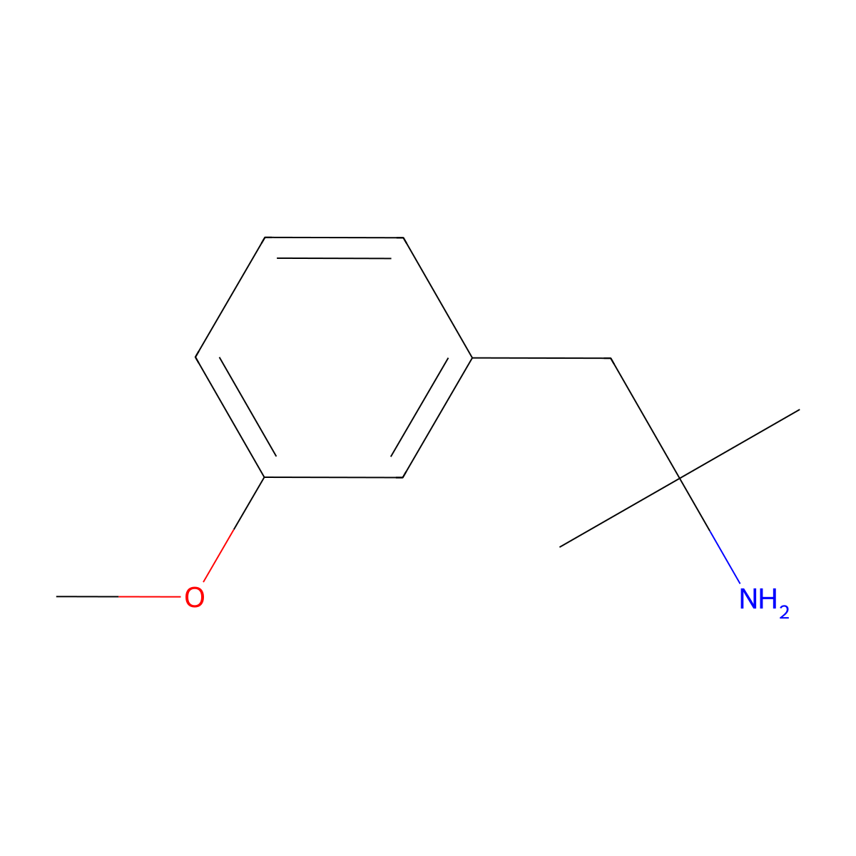 3-Methoxy-alpha,alpha-dimethylbenzeneethanamine molecular structure, CAS 198226-66-3