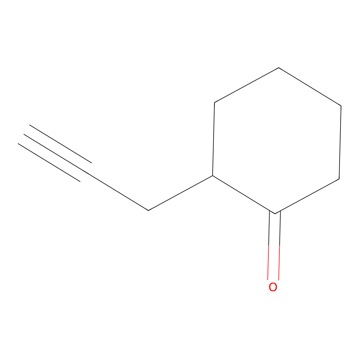 Cyclohexanone, 2-(2-propynyl)- molecular structure, CAS 19823-75-7