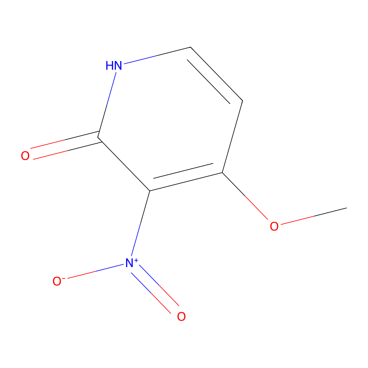 4-Methoxy-3-nitropyridin-2-ol molecular structure, CAS 198268-88-1