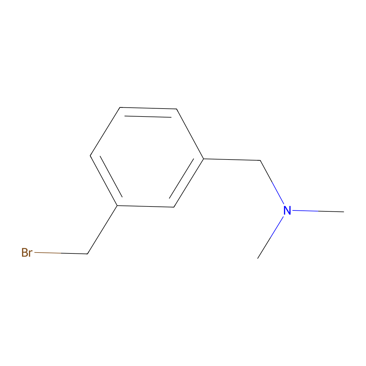 {[3-(Bromomethyl)phenyl]methyl}dimethylamine molecular structure, CAS 198271-51-1