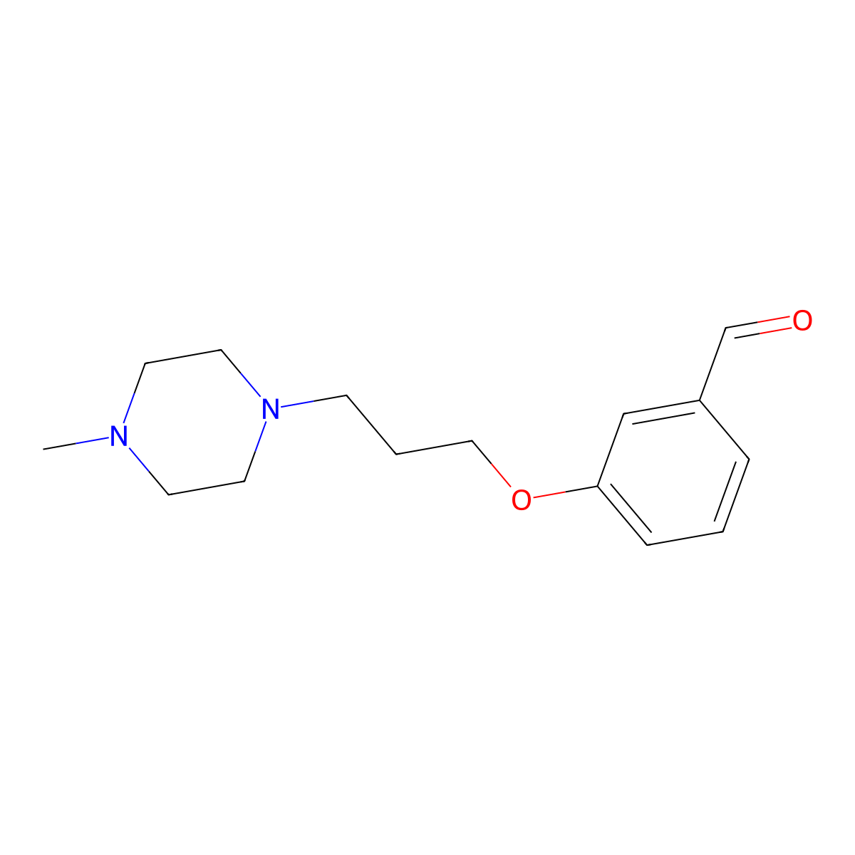 3-[3-(4-Methylpiperazin-1-yl)propoxy]benzaldehyde molecular structure, CAS 198271-58-8