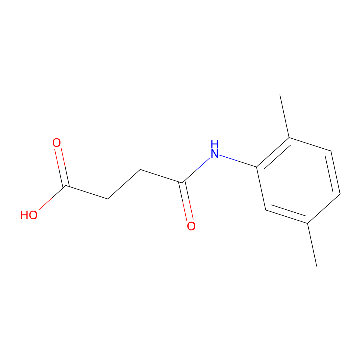 4-[(2,5-Dimethylphenyl)amino]-4-oxobutanoic acid molecular structure, CAS 198276-05-0