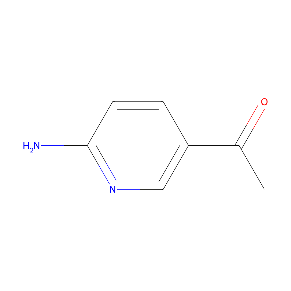 1-(2-Aminopyridin-5-yl)ethanone molecular structure, CAS 19828-20-7