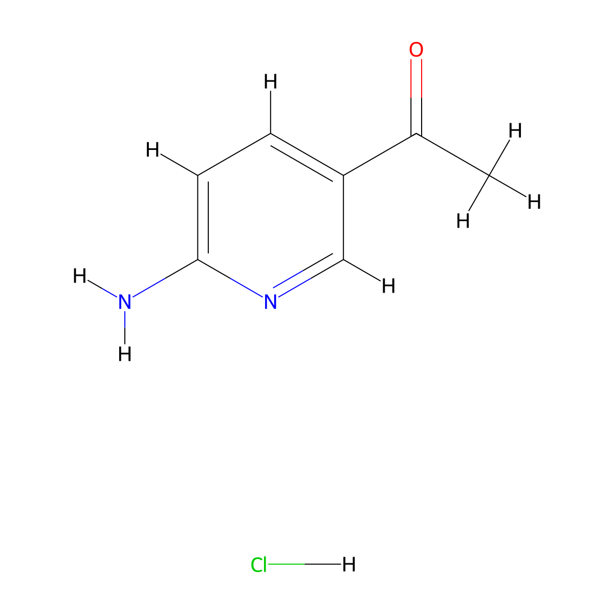 1-(6-Aminopyridin-3-yl)ethanone hydrochloride molecular structure, CAS 19828-21-8