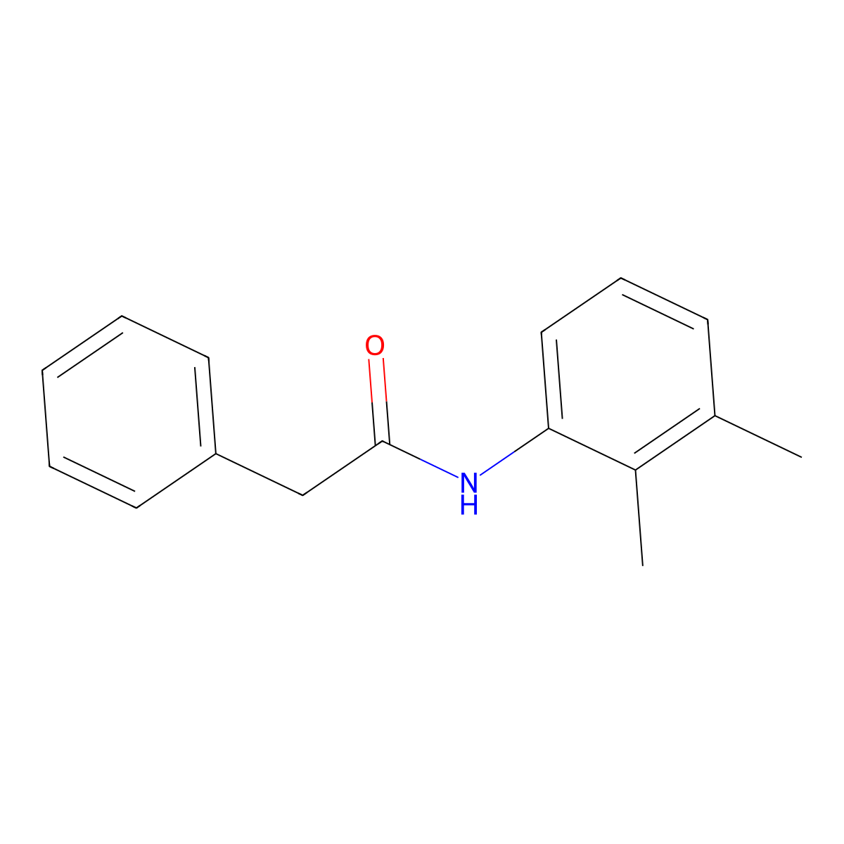 N-(2,3-dimethylphenyl)-2-phenylacetamide molecular structure, CAS 198283-47-5