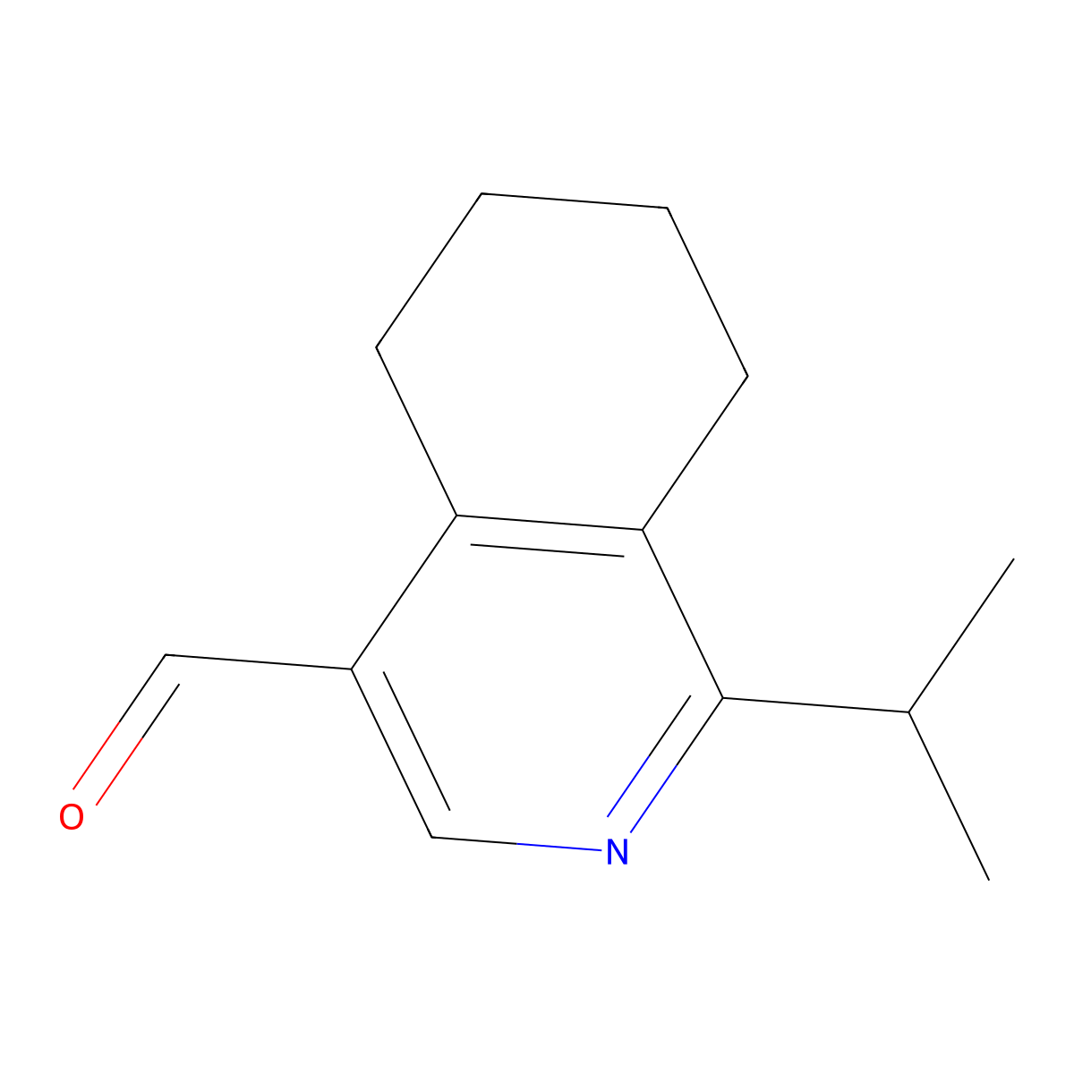 1-Isopropyl-5,6,7,8-tetrahydroisoquinoline-4-carbaldehyde molecular structure, CAS 1982893-86-6