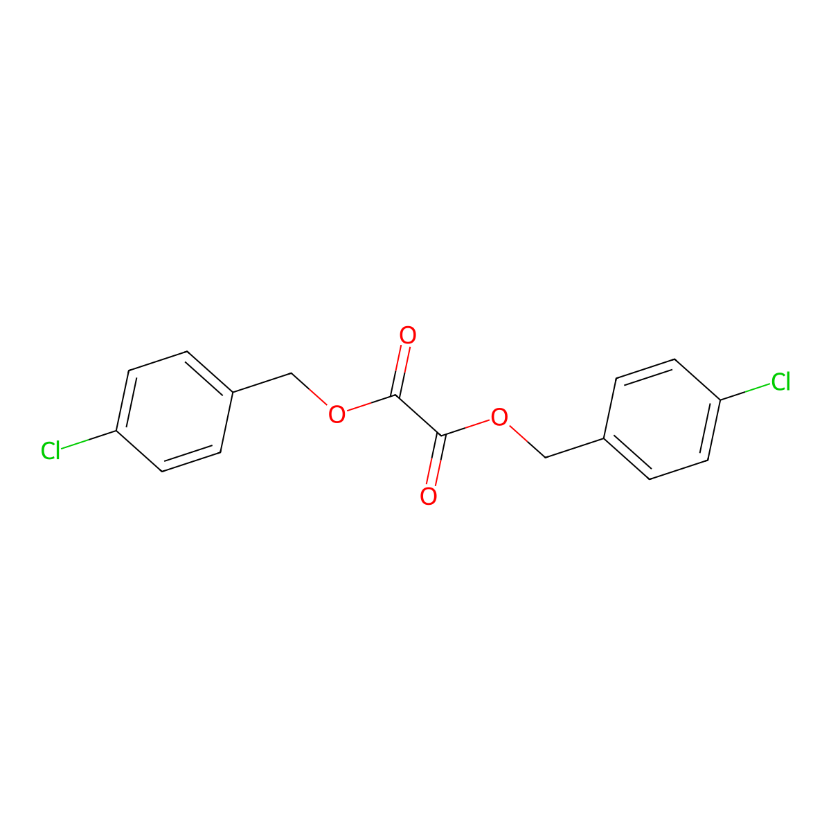 Ethanedioic acid, 1,2-bis[(4-chlorophenyl)methyl] ester molecular structure, CAS 19829-42-6