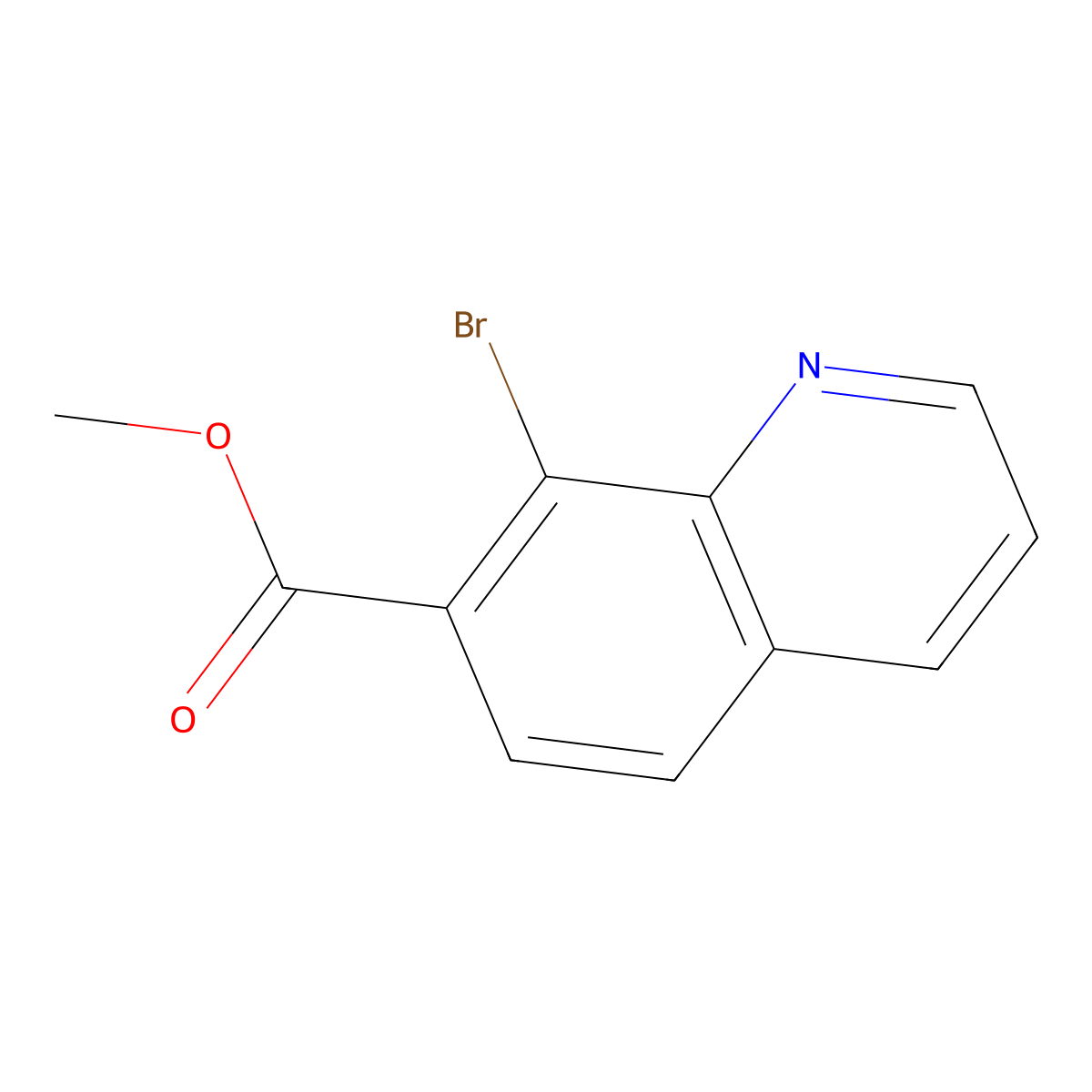 Methyl 8-bromoquinoline-7-carboxylate molecular structure, CAS 1982932-23-9