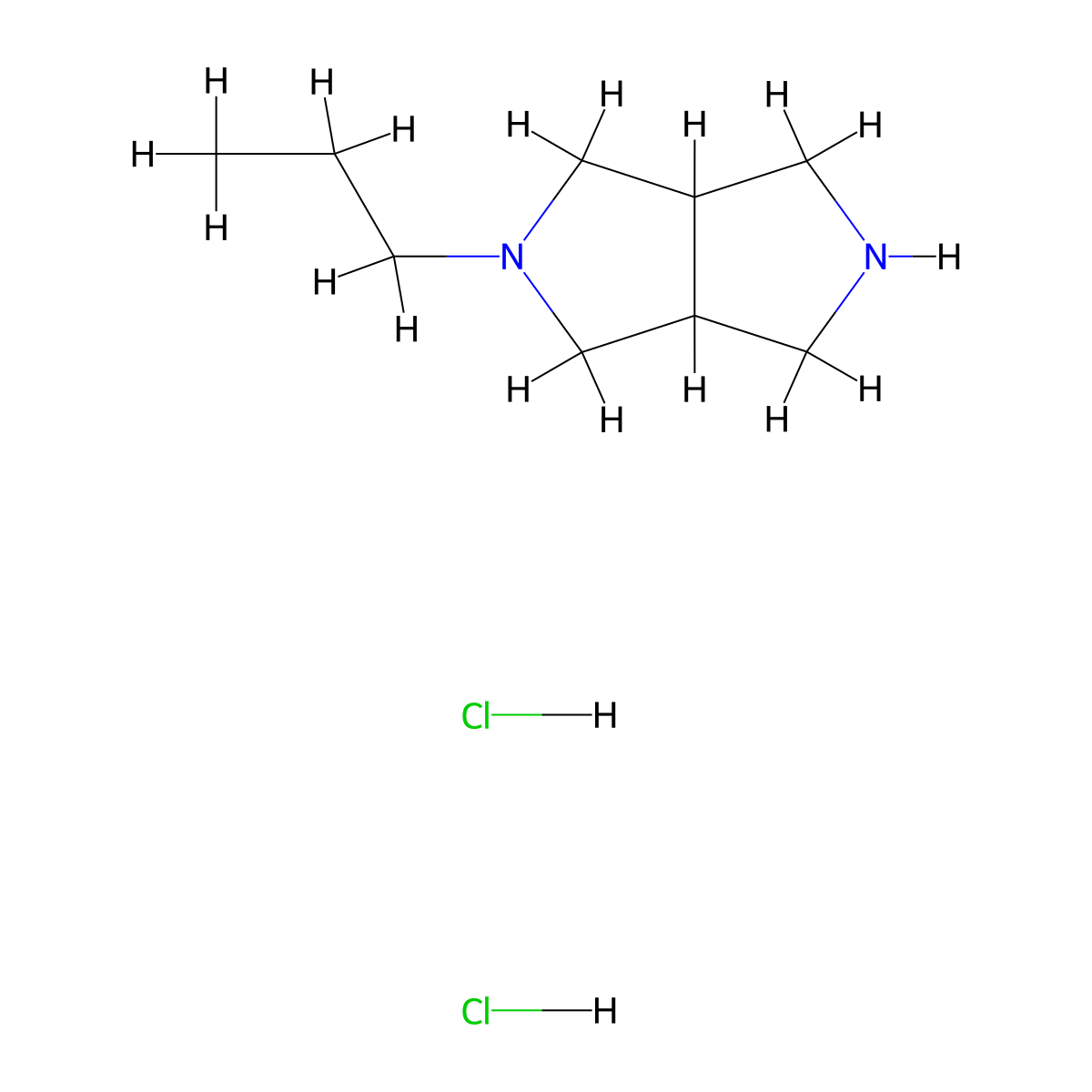 2-Propyloctahydropyrrolo[3,4-c]pyrrole dihydrochloride molecular structure, CAS 1982950-35-5