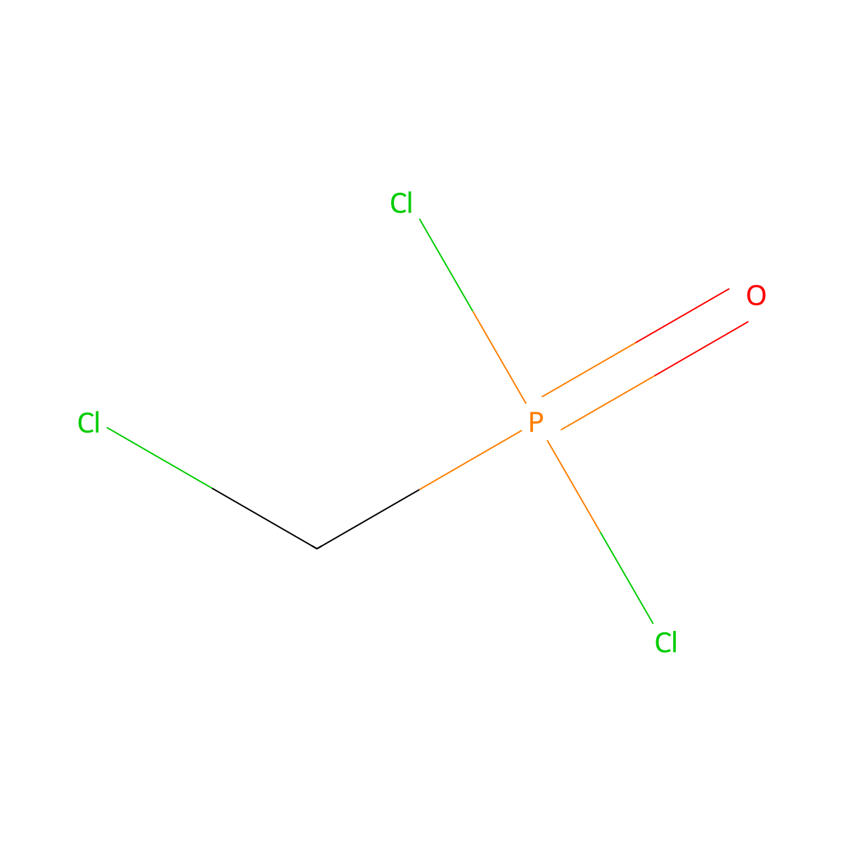 Phosphonic dichloride, P-(chloromethyl)- molecular structure, CAS 1983-26-2