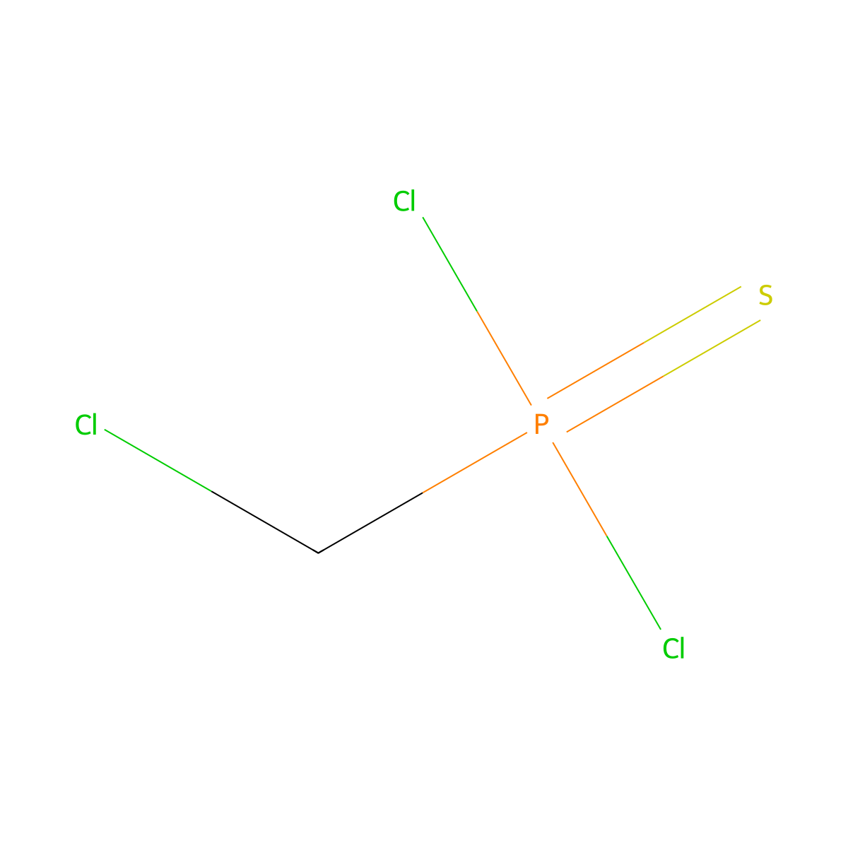 Chloromethylphosphonothioic dichloride molecular structure, CAS 1983-27-3