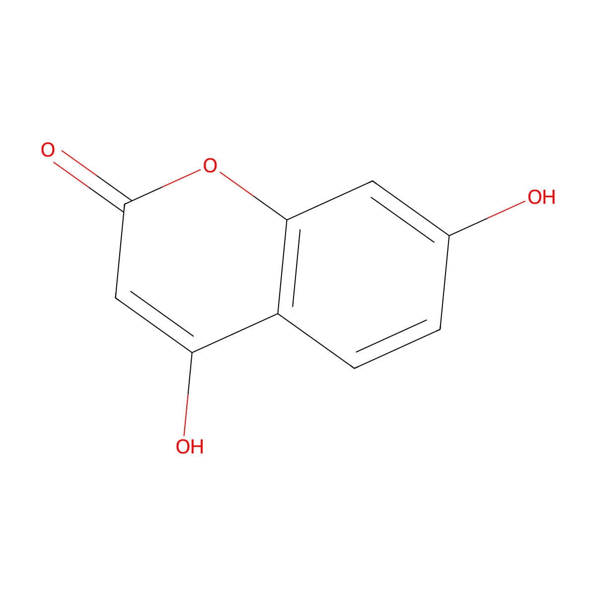 4,7-Dihydroxycoumarin molecular structure, CAS 1983-81-9