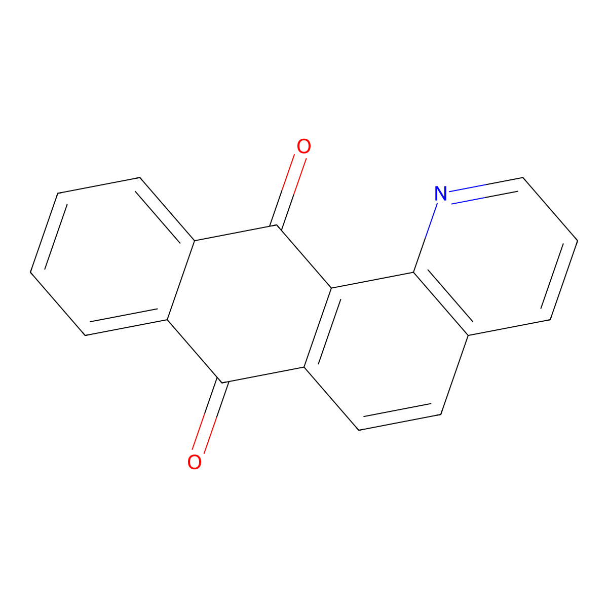 Naphtho[2,3-h]quinoline-7,12-dione molecular structure, CAS 19832-13-4