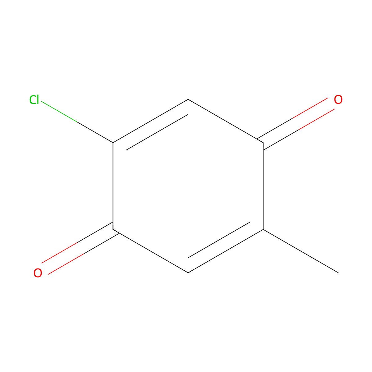 2-Chloro-5-methyl-1,4-benzoquinone molecular structure, CAS 19832-87-2