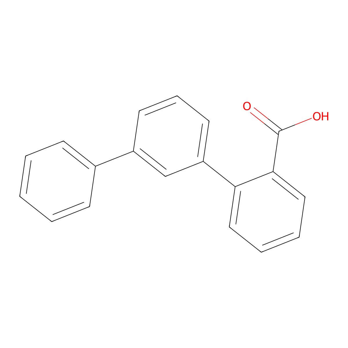 2-{[1,1'-Biphenyl]-3-yl}benzoic acid molecular structure, CAS 19832-94-1