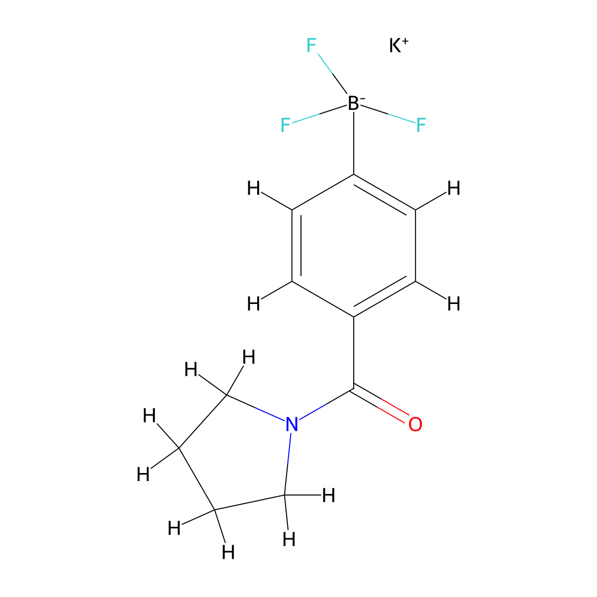 Potassium [4-(Pyrrolidine-1-carbonyl)phenyl]trifluoroborate molecular structure, CAS 1983205-51-1