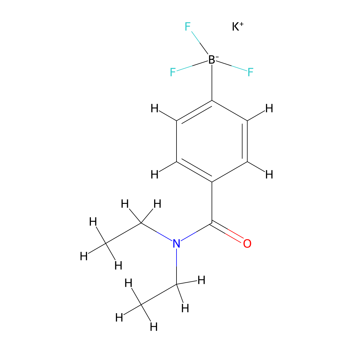Potassium (4-(diethylamine-1-carbonyl)phenyl)trifluoroborate molecular structure, CAS 1983205-53-3