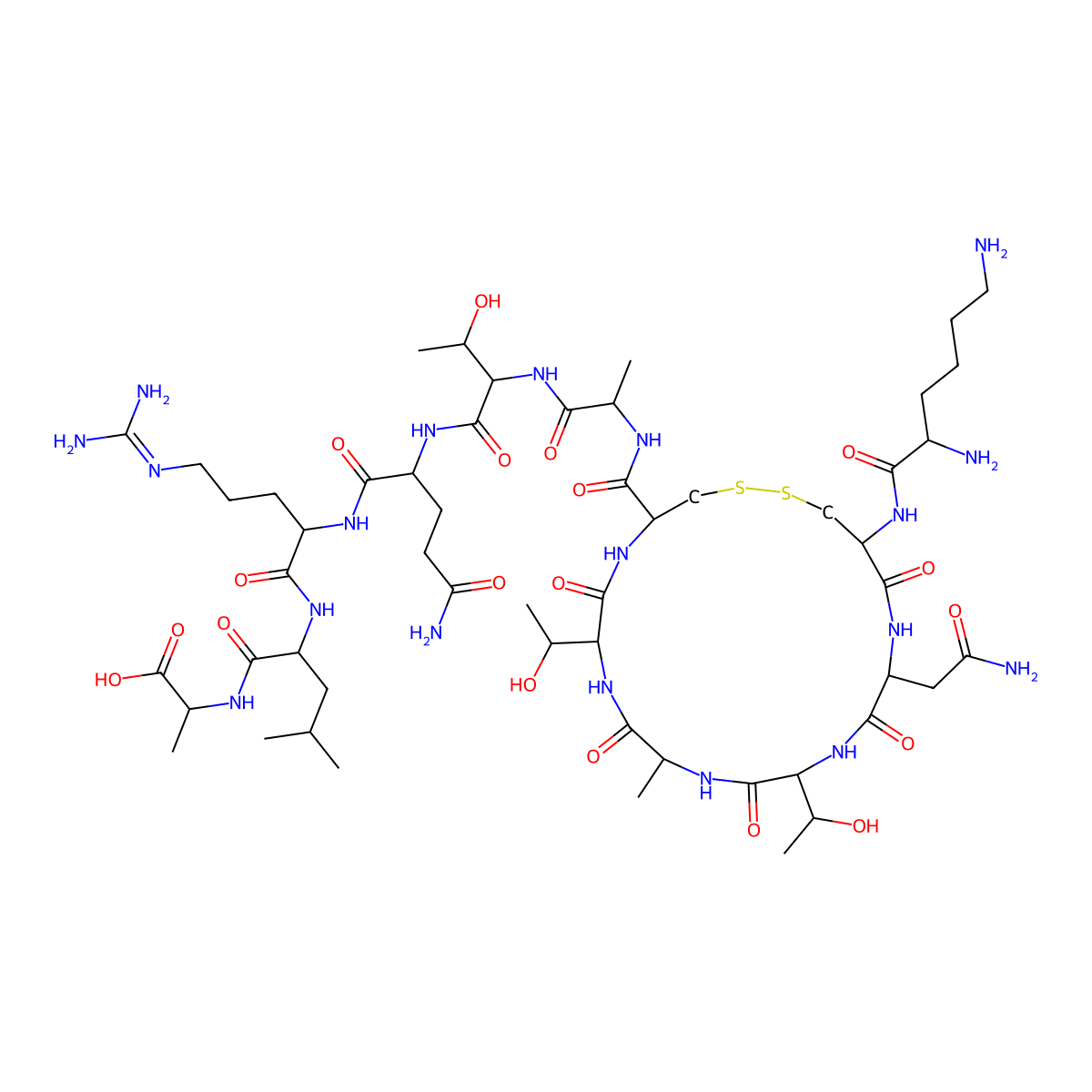 Amylin (1-13) (human) molecular structure, CAS 198328-30-2