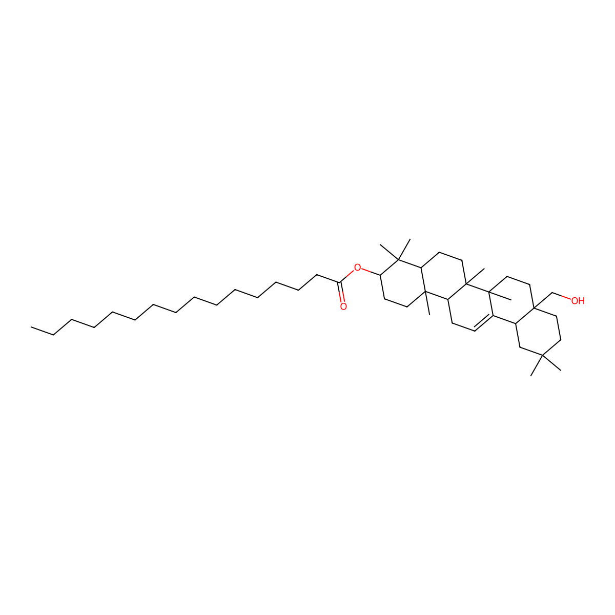 Erythrodiol 3-palmitate molecular structure, CAS 19833-13-7