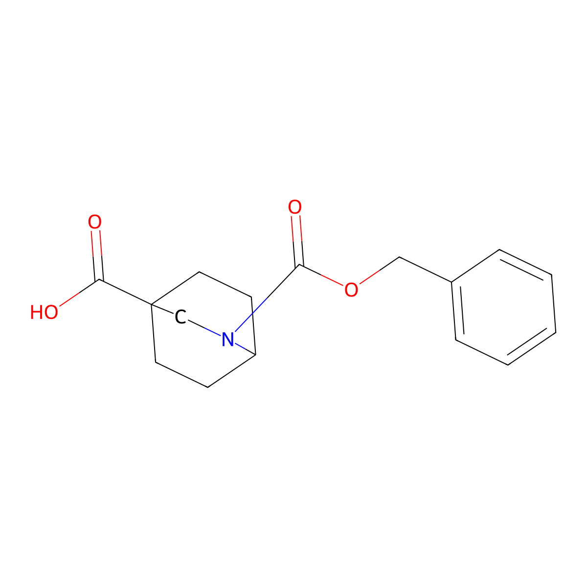 2-[(Benzyloxy)carbonyl]-2-azabicyclo[2.2.2]octane-4-carboxylic acid molecular structure, CAS 1983309-69-8