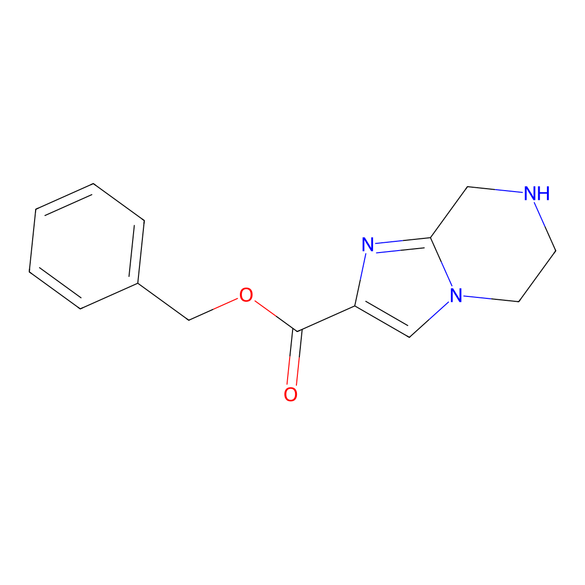 benzyl 5H,6H,7H,8H-imidazo[1,2-a]pyrazine-2-carboxylate molecular structure, CAS 1983346-66-2