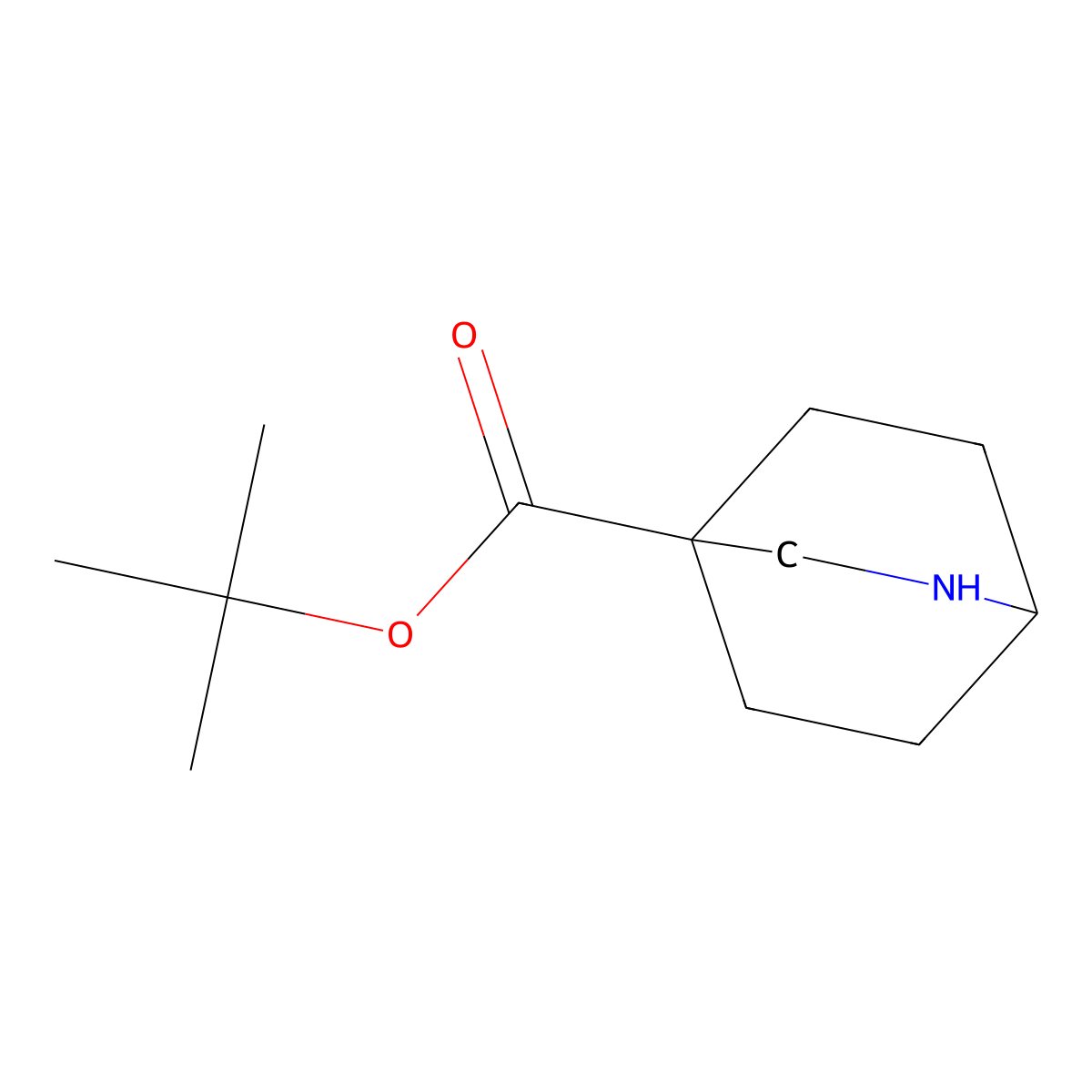 Tert-butyl 2-azabicyclo[2.2.2]octane-4-carboxylate molecular structure, CAS 1983346-73-1