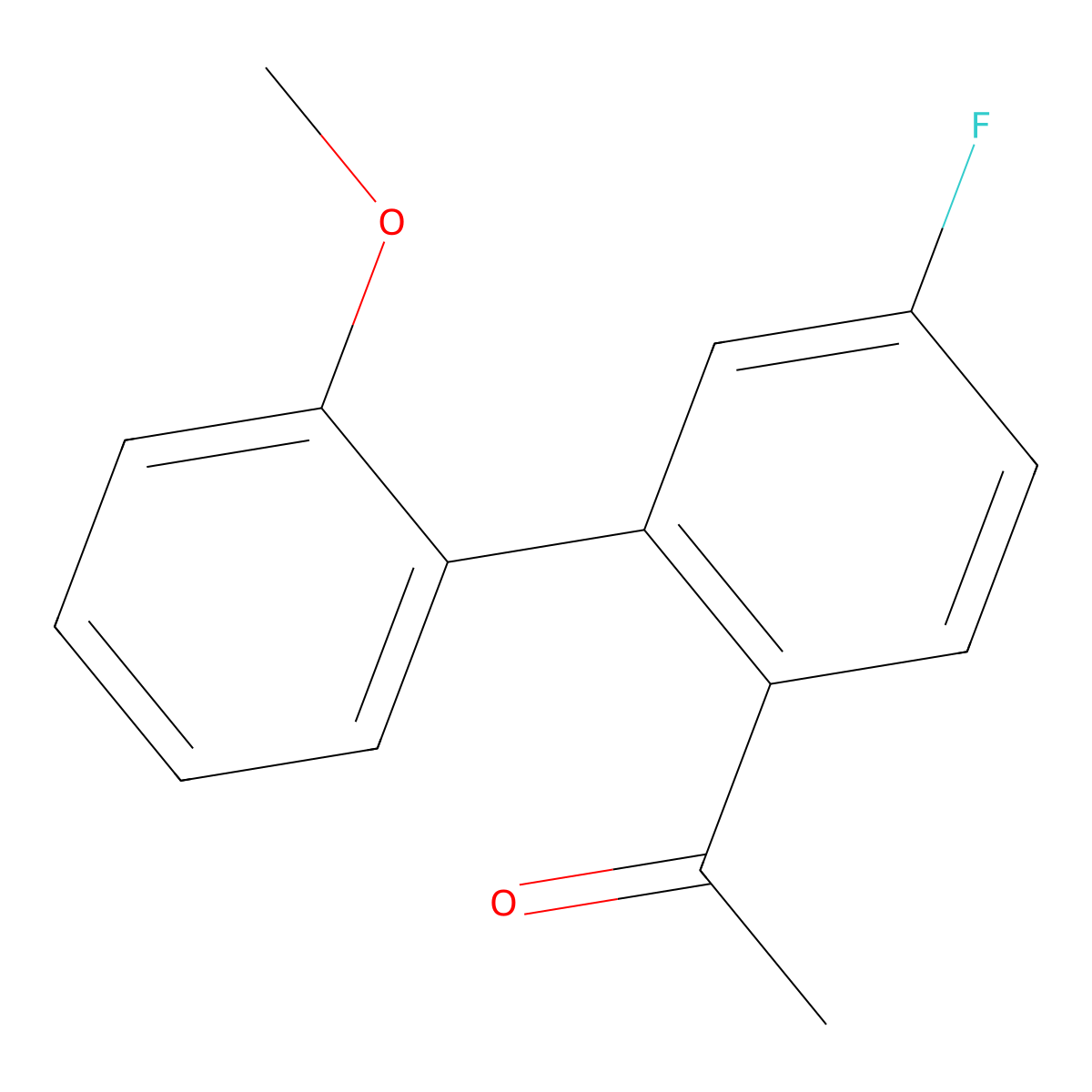 1-(5-Fluoro-2'-methoxy-[1,1'-biphenyl]-2-yl)ethanone molecular structure, CAS 1983354-05-7
