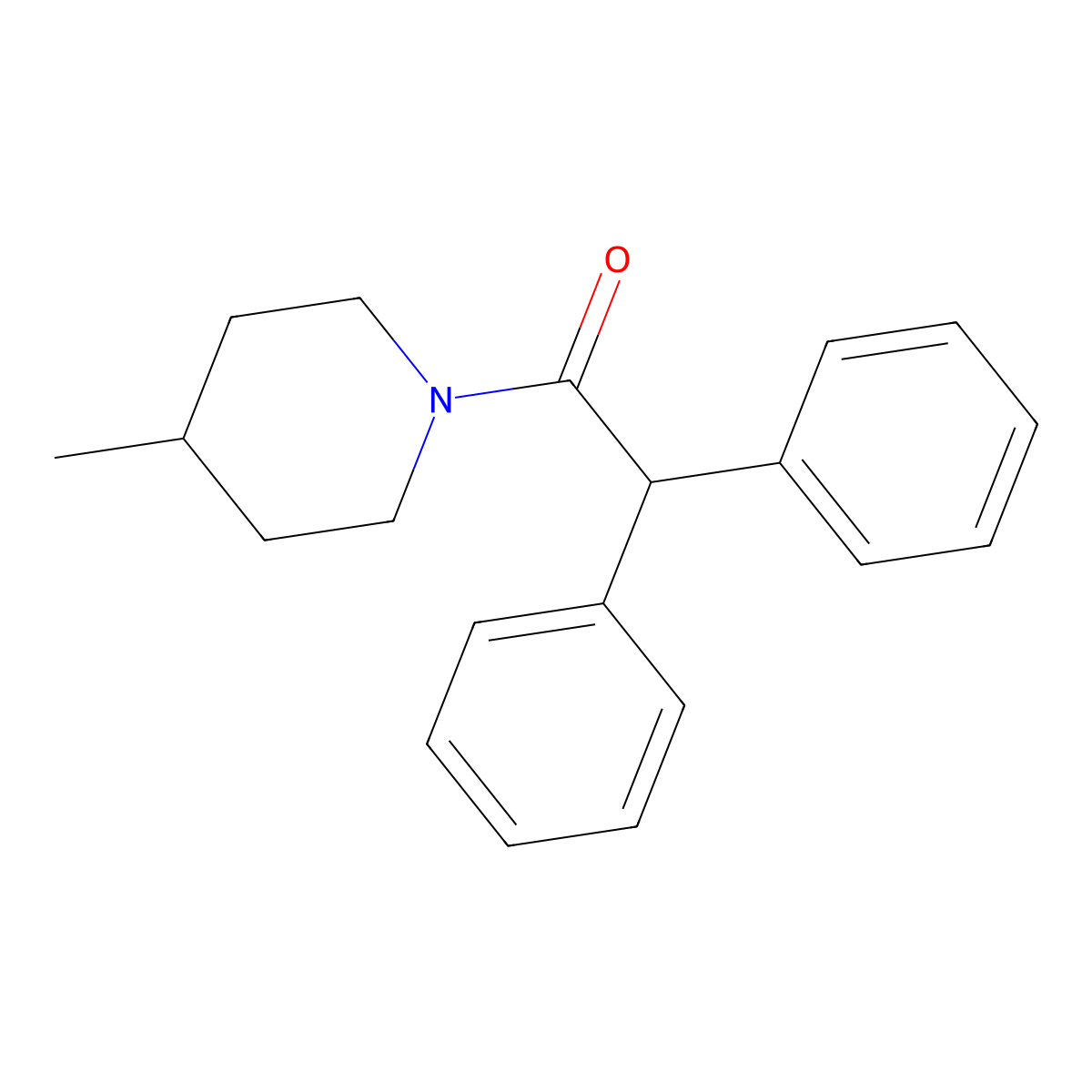 1-(4-Methylpiperidin-1-yl)-2,2-diphenylethanone molecular structure, CAS 198337-36-9