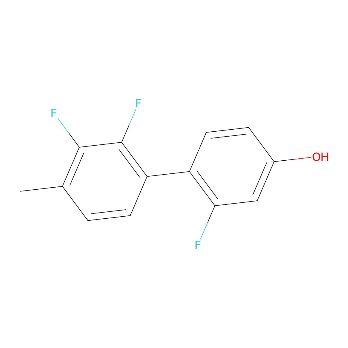 2,2',3'-Trifluoro-4'-methyl[1,1'-biphenyl]-4-ol molecular structure, CAS 1983414-25-0
