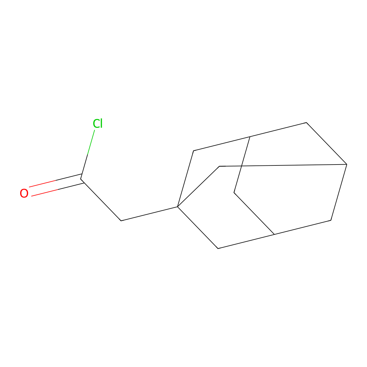 1-Adamantaneacetyl chloride molecular structure, CAS 19835-38-2