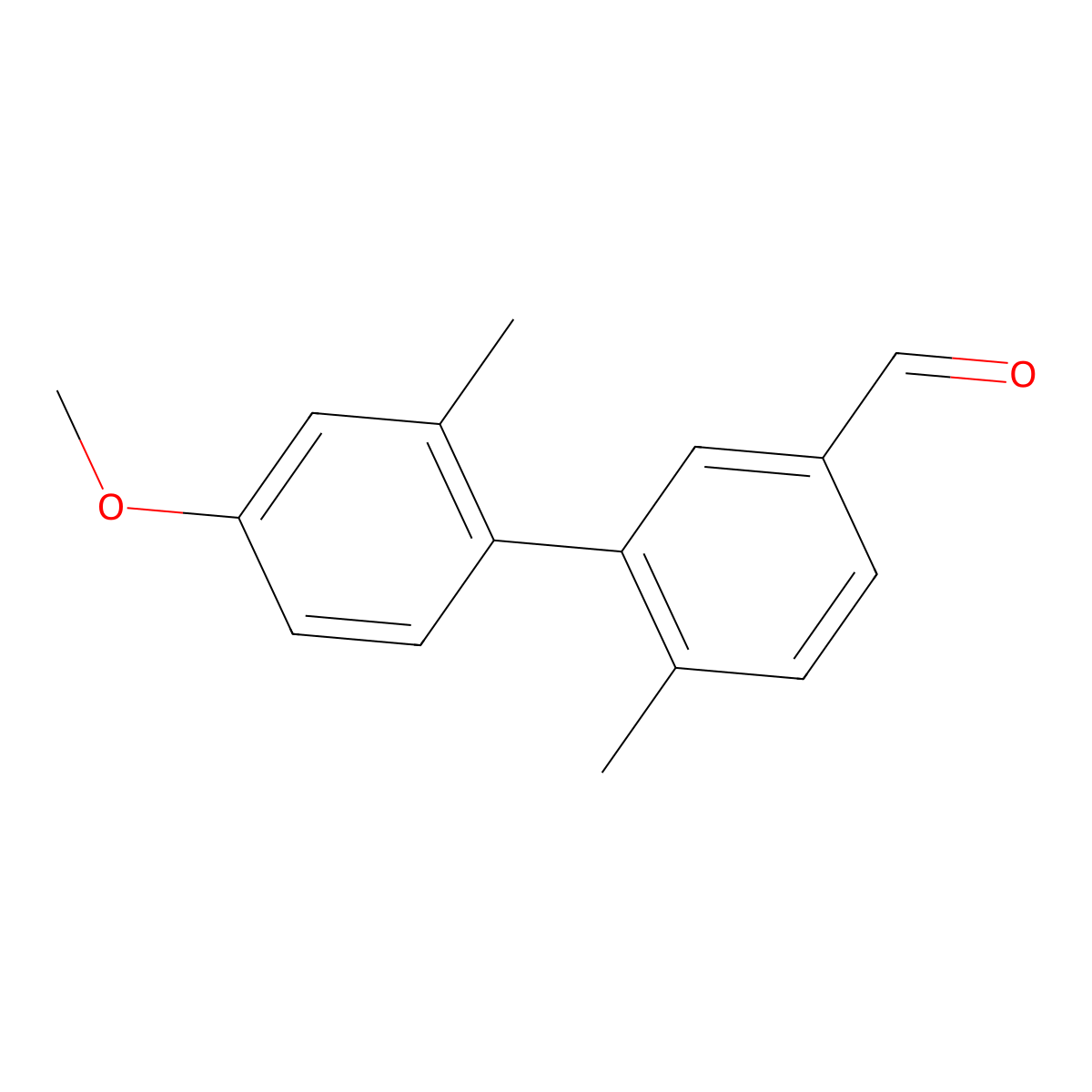 4'-Methoxy-2',6-dimethyl[1,1'-biphenyl]-3-carboxaldehyde molecular structure, CAS 1983518-05-3