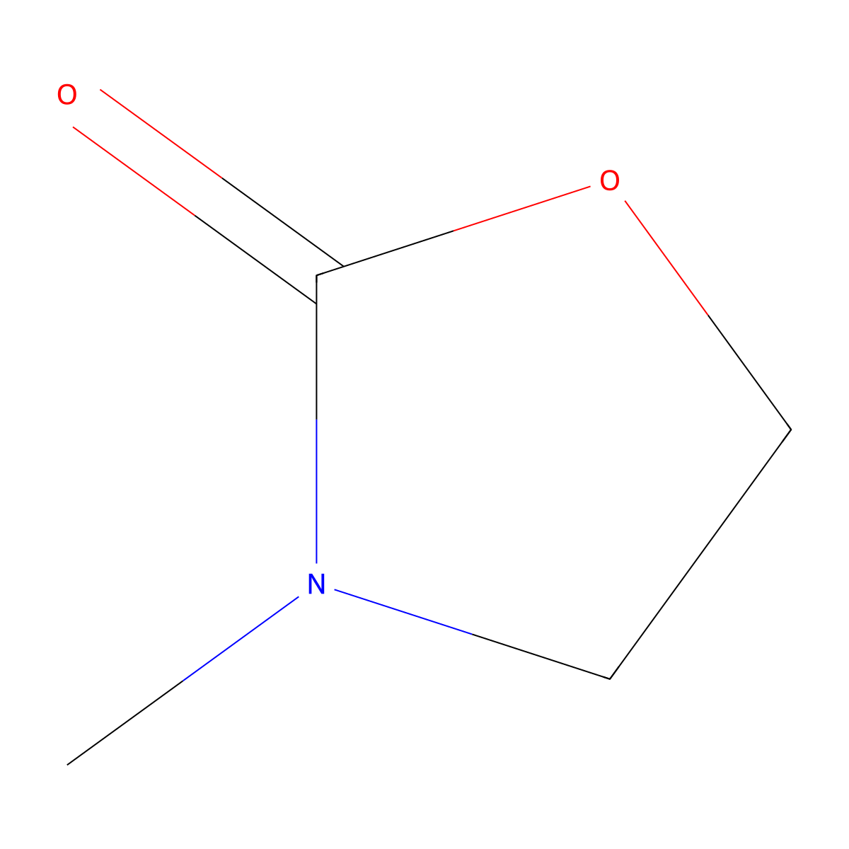 2-Oxazolidinone, 3-methyl- molecular structure, CAS 19836-78-3