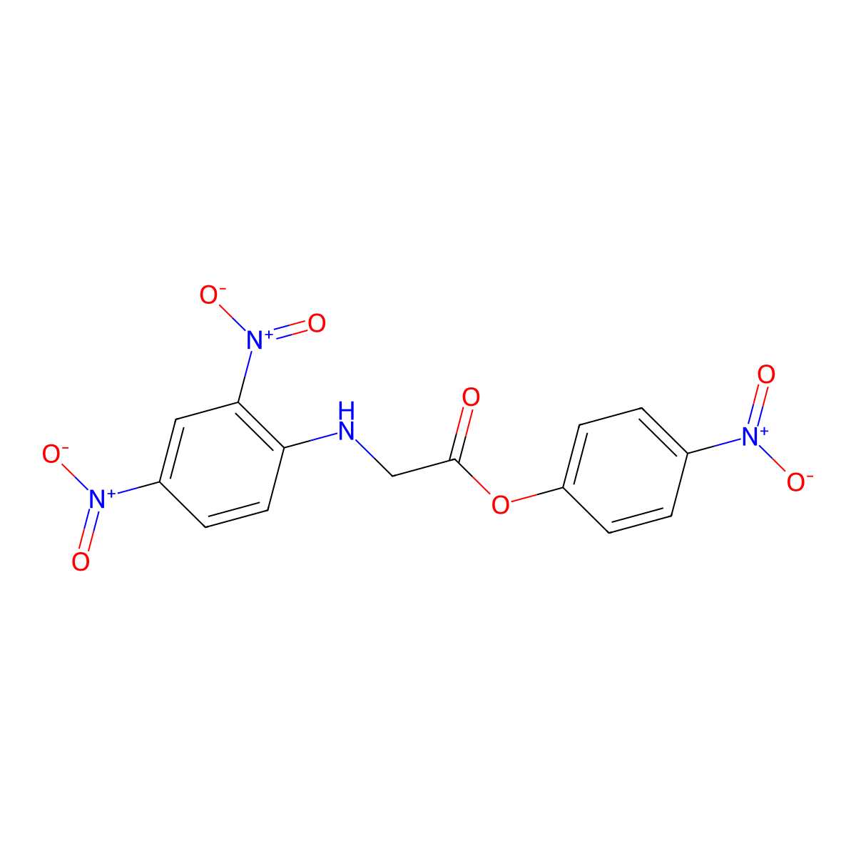 4-nitrophenyl N-(2,4-dinitrophenyl)glycinate molecular structure, CAS 1983695-12-0