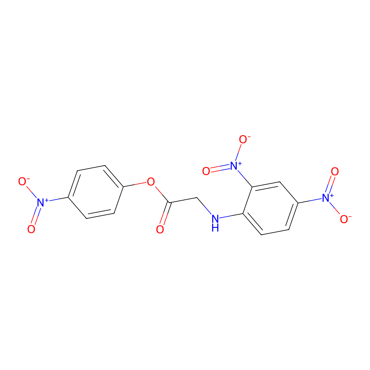 4-nitrophenyl N-(2,4-dinitrophenyl)glycinate molecular structure, CAS 1983695-12-0