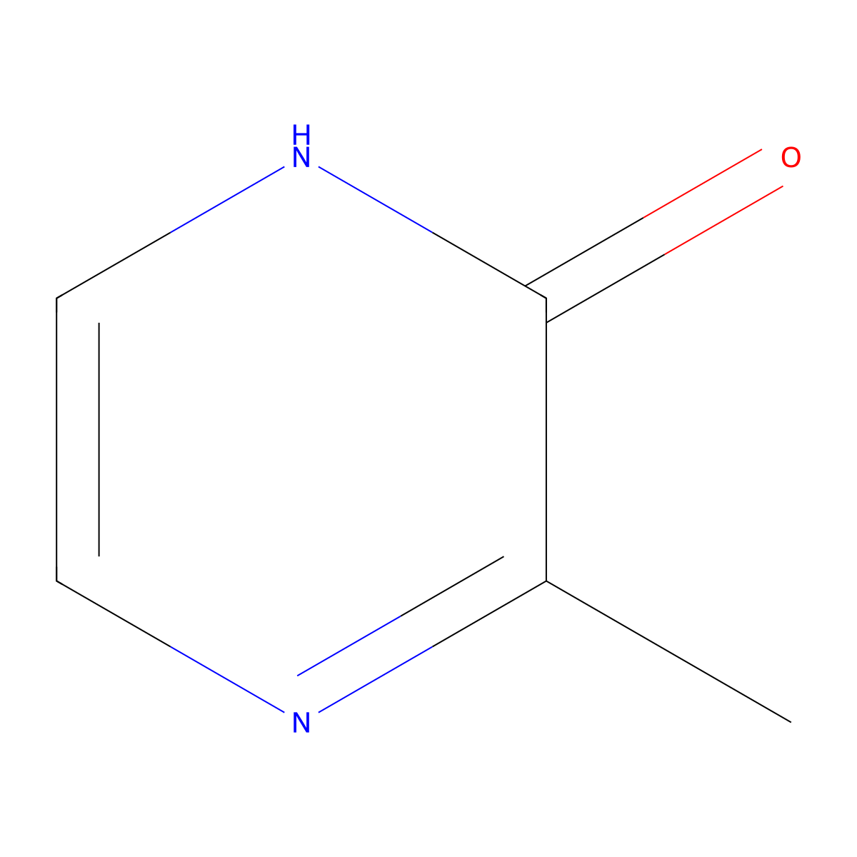 2-Hydroxy-3-methylpyrazine molecular structure, CAS 19838-07-4