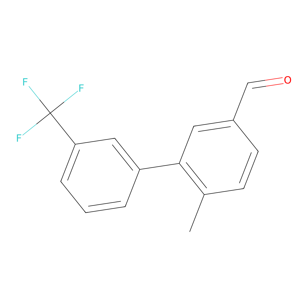 6-Methyl-3'-(trifluoromethyl)[1,1'-biphenyl]-3-carboxaldehyde molecular structure, CAS 1983800-92-5
