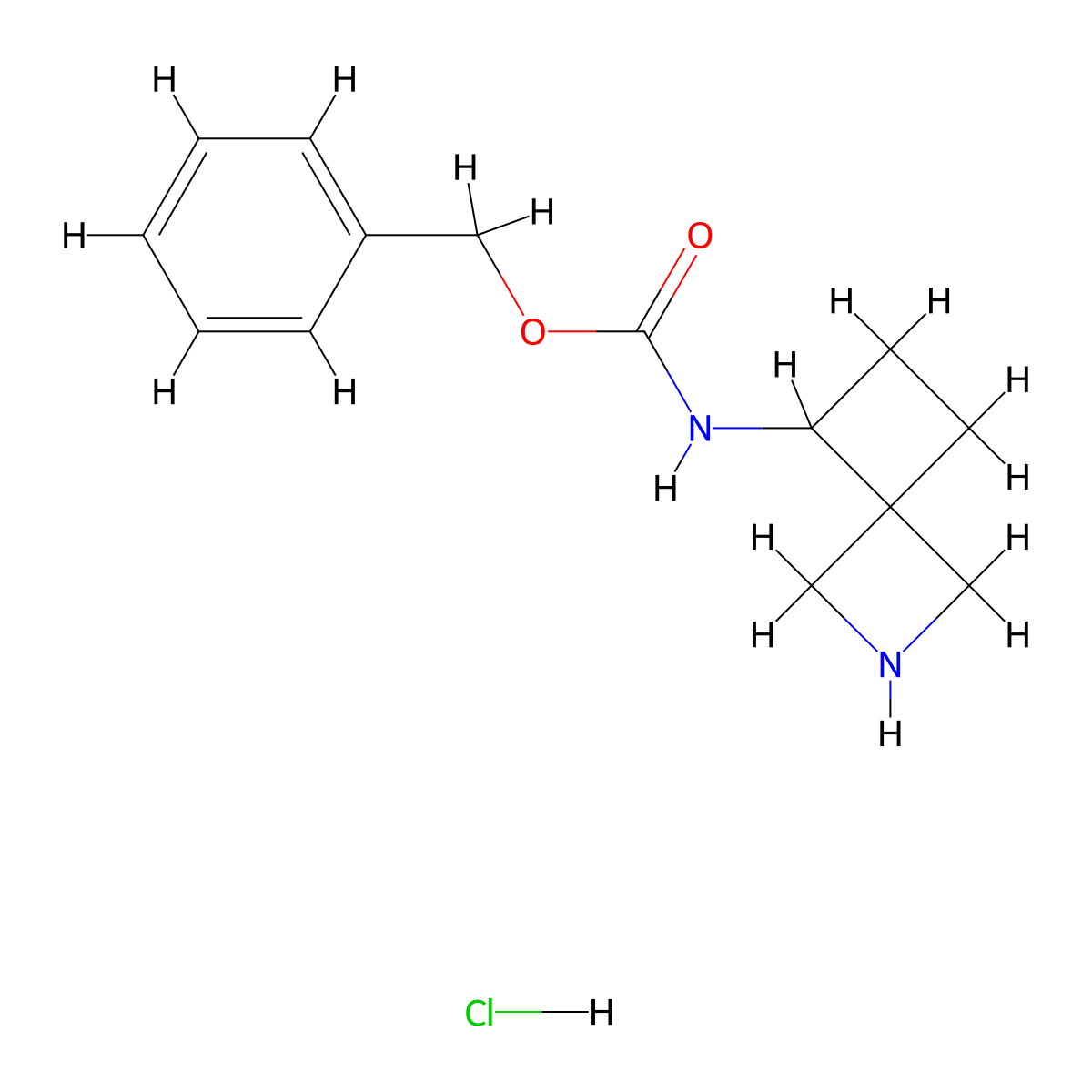 Benzyl 2-azaspiro[3.3]heptan-5-ylcarbamate hcl molecular structure, CAS 1983895-88-0