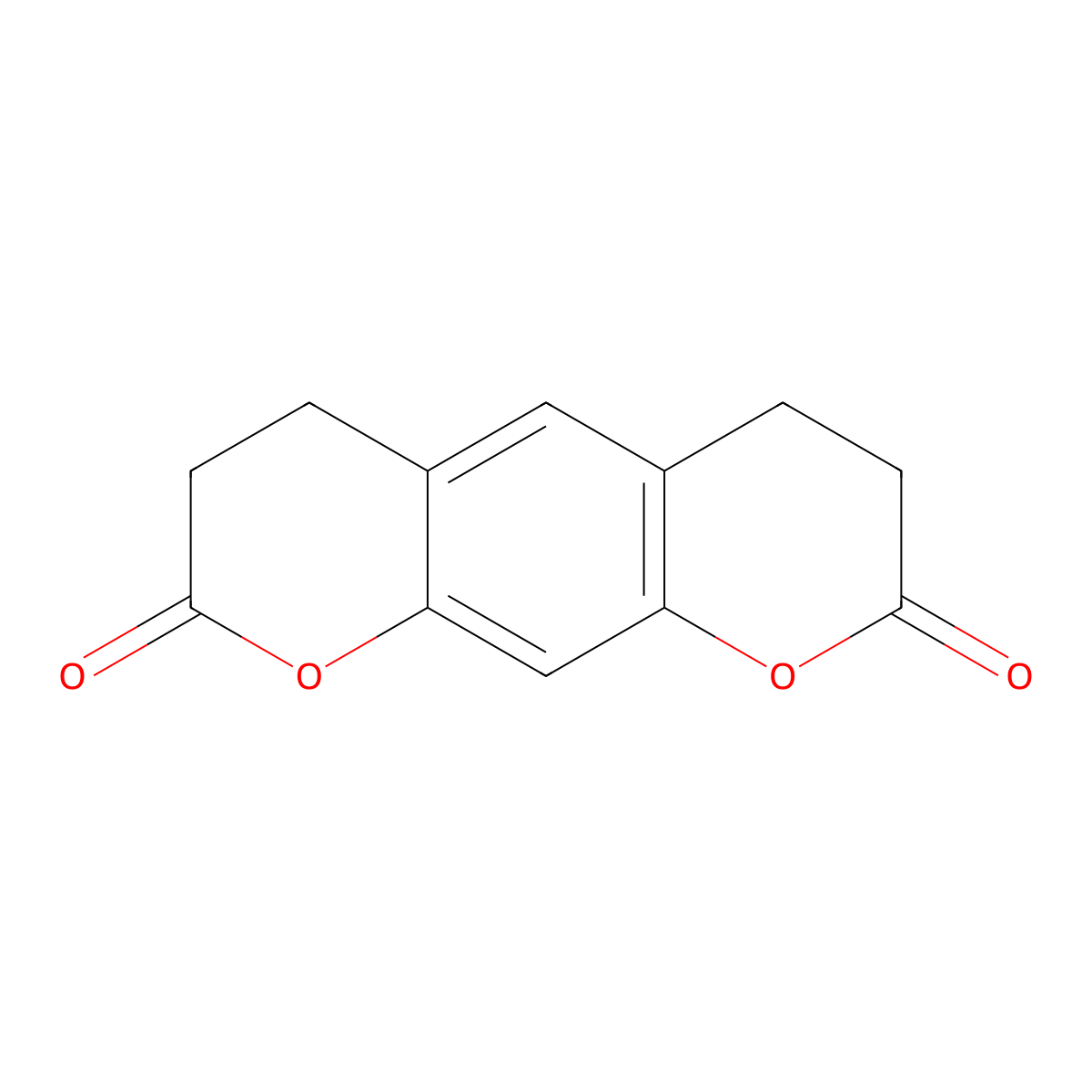 3,4,6,7-Tetrahydropyrano[3,2-g]chromene-2,8-dione molecular structure, CAS 19839-03-3