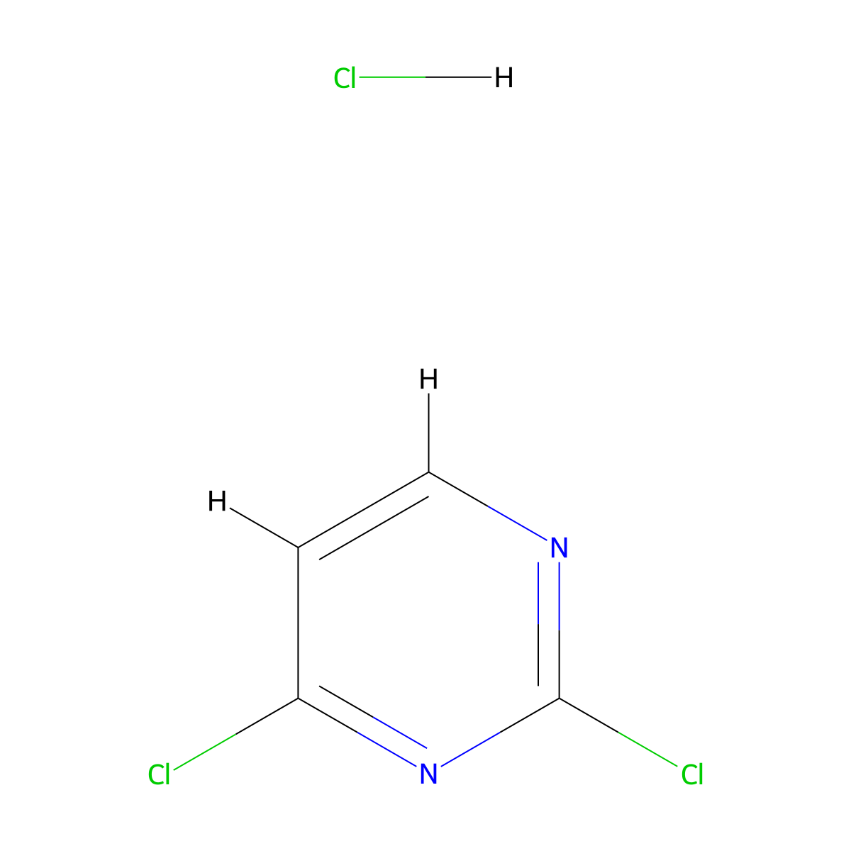 2,4-Dichloropyrimidine hydrochloride molecular structure, CAS 1983945-11-4