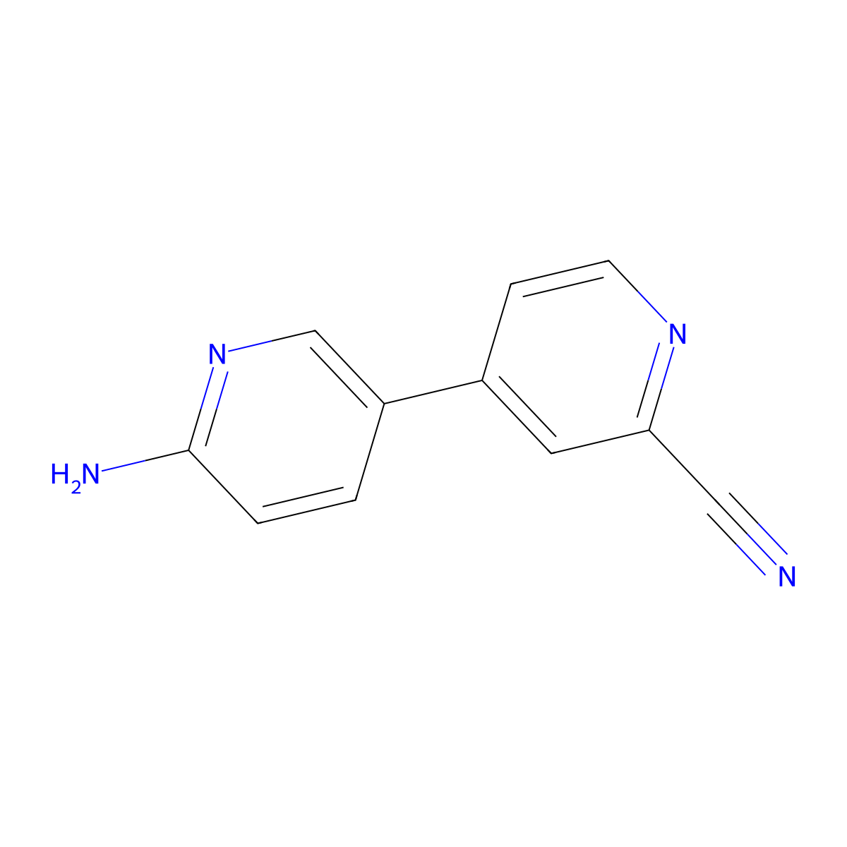 4-(6-Aminopyridin-3-yl)pyridine-2-carbonitrile molecular structure, CAS 1983960-23-1