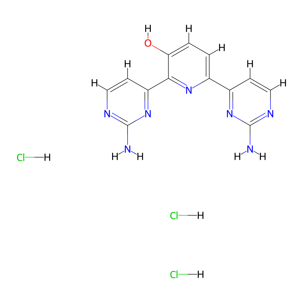 Avotaciclib trihydrochloride molecular structure, CAS 1983984-01-5