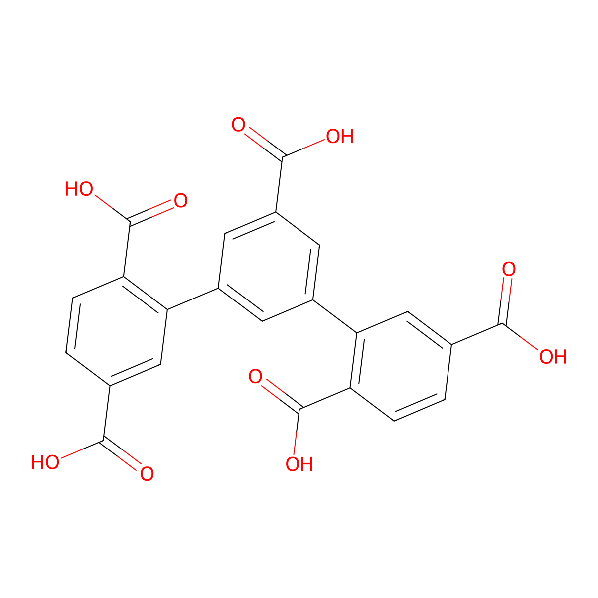 [1,1':3',1''-Terphenyl]-2,2'',5,5',5''-pentacarboxylic acid molecular structure, CAS 1983995-54-5