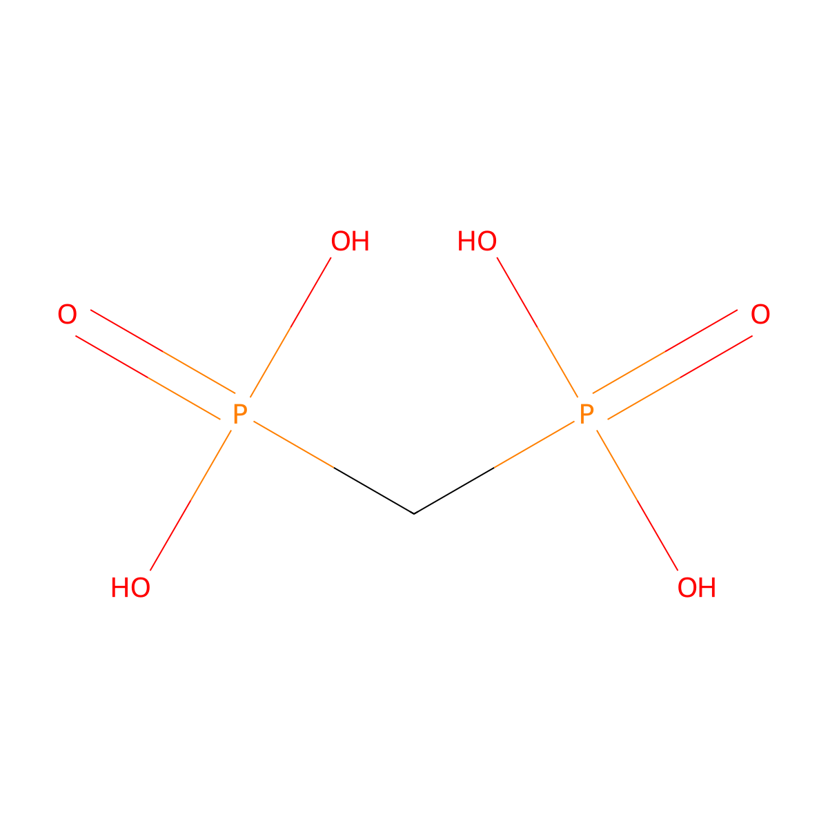 Medronic Acid molecular structure, CAS 1984-15-2