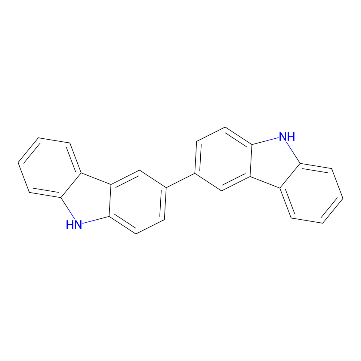 3,3'-Bicarbazole molecular structure, CAS 1984-49-2