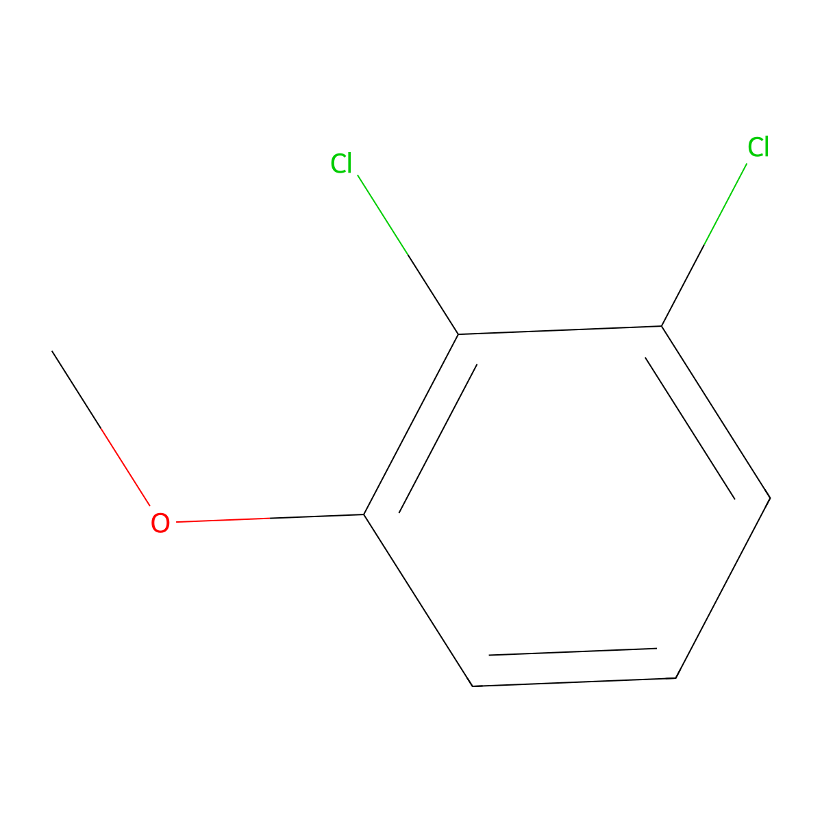 2,3-Dichloroanisole molecular structure, CAS 1984-59-4