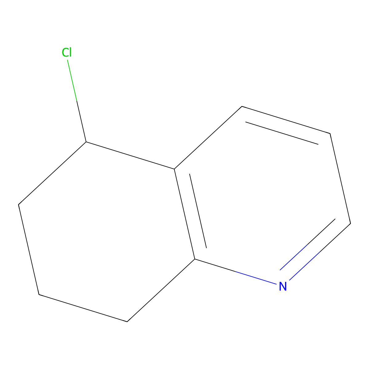 5-Chloro-5,6,7,8-tetrahydroquinoline molecular structure, CAS 198401-82-0