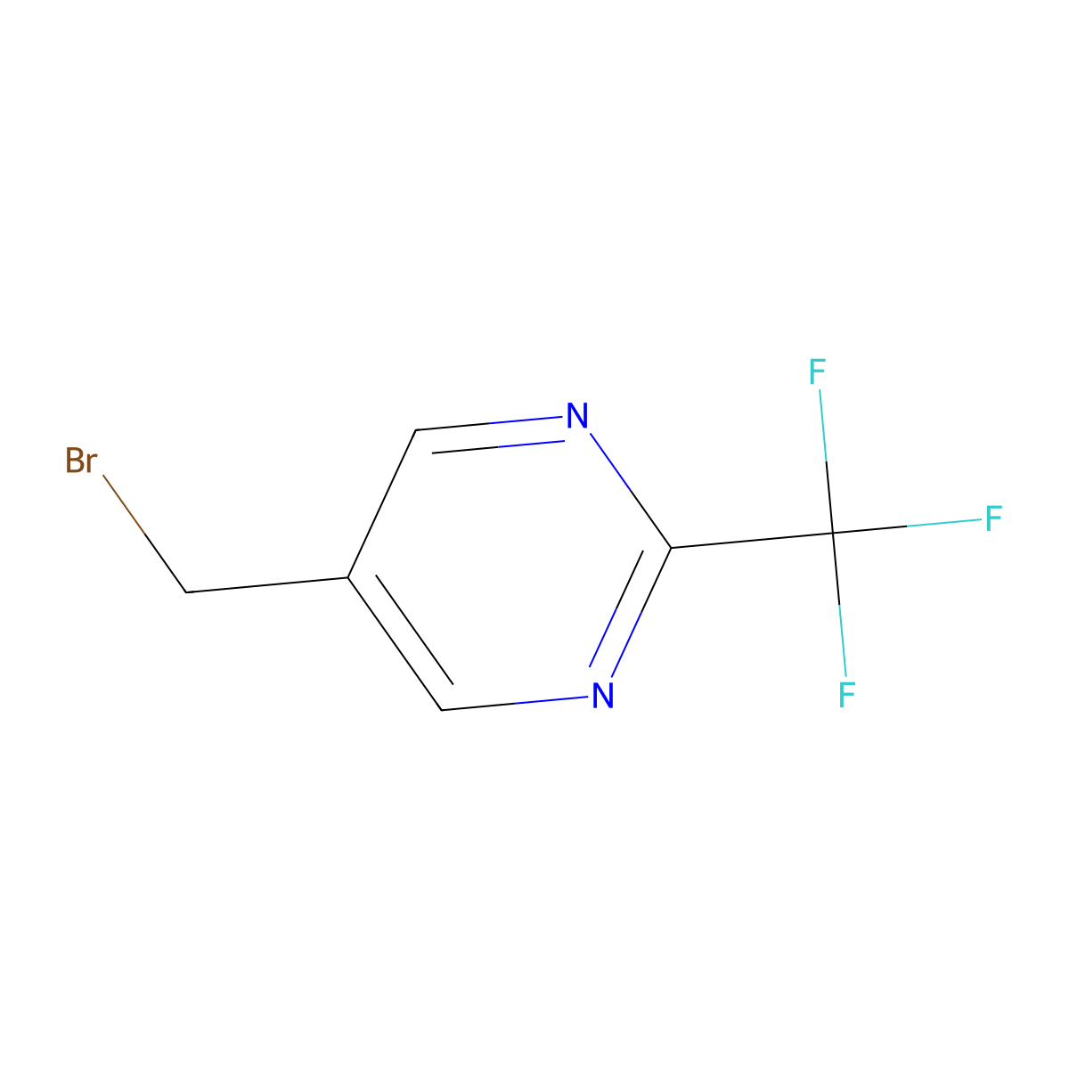 5-(Bromomethyl)-2-(trifluoromethyl)pyrimidine molecular structure, CAS 198404-35-2